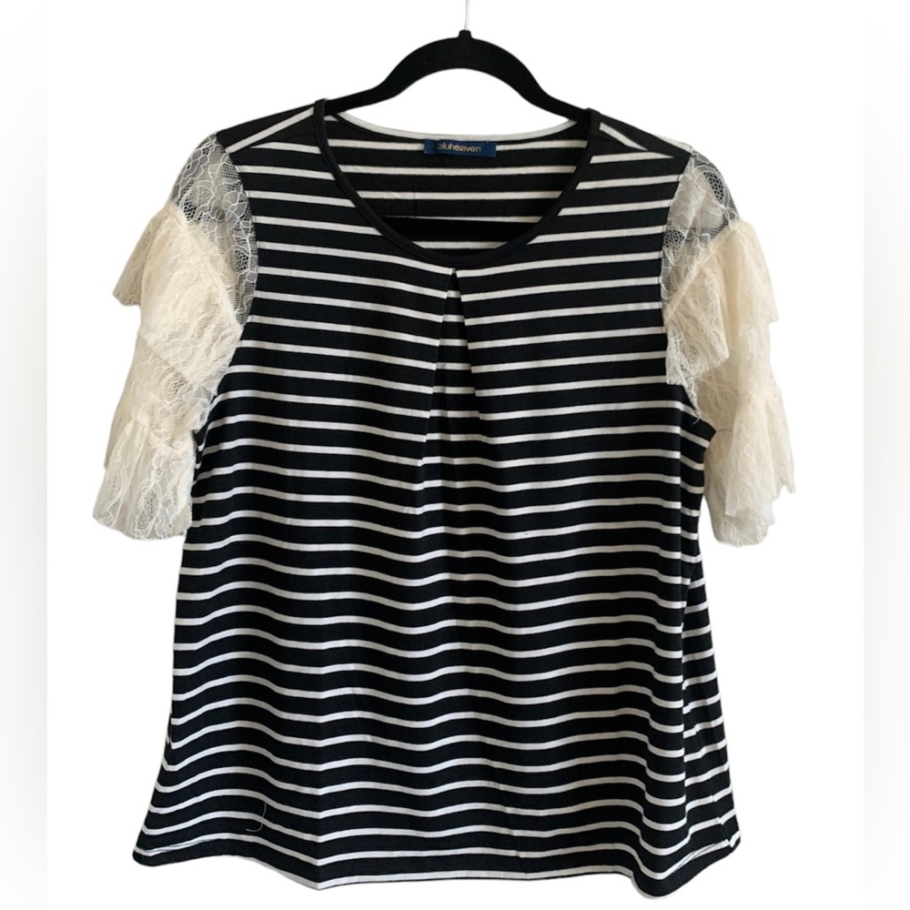 NEW Bluheaven Black & Cream Striped Shirt